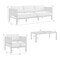 Armen Living Cuffay 4 Piece Outdoor Patio Furniture Set in Black Aluminum and Rope with Gray Cushions 840254332447 - alternate 9